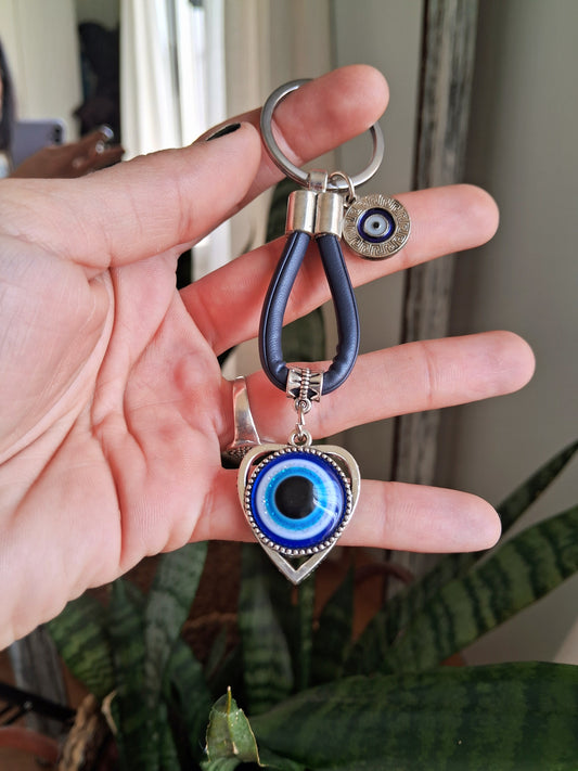 🔹 Llavero ojo turco protector