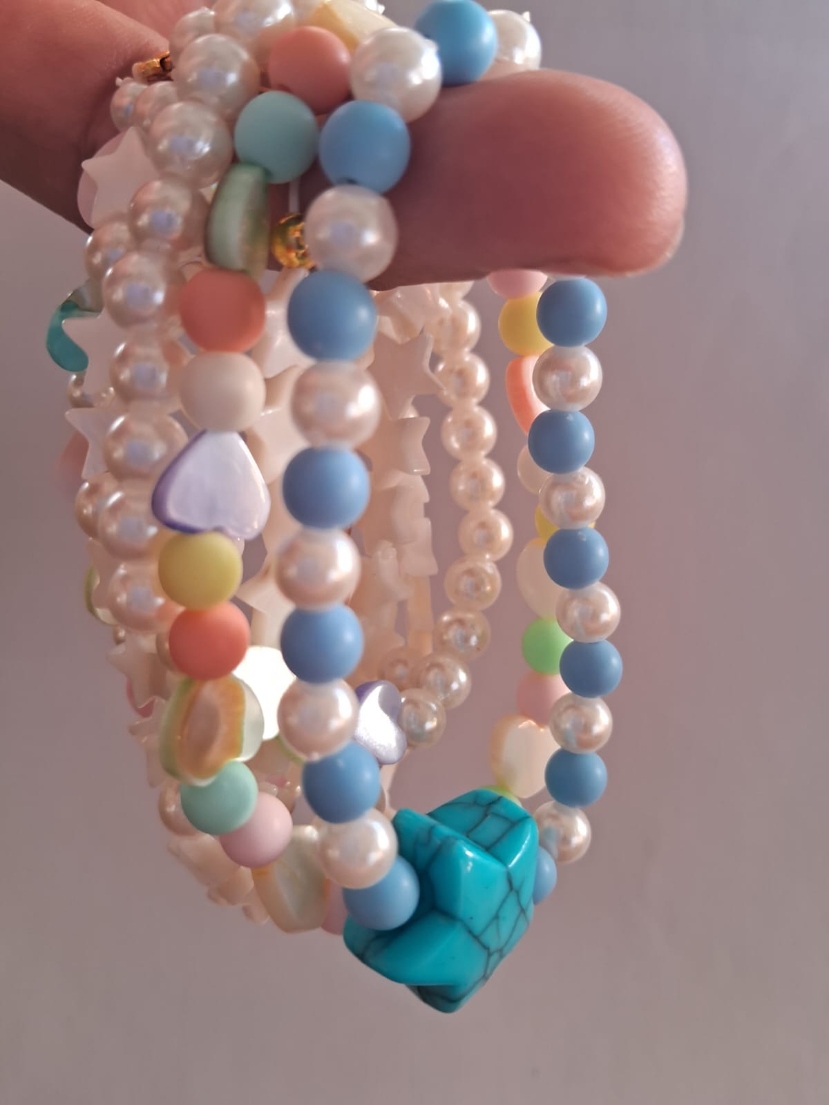 Tobilleras/Pulseras con cuentas naturales